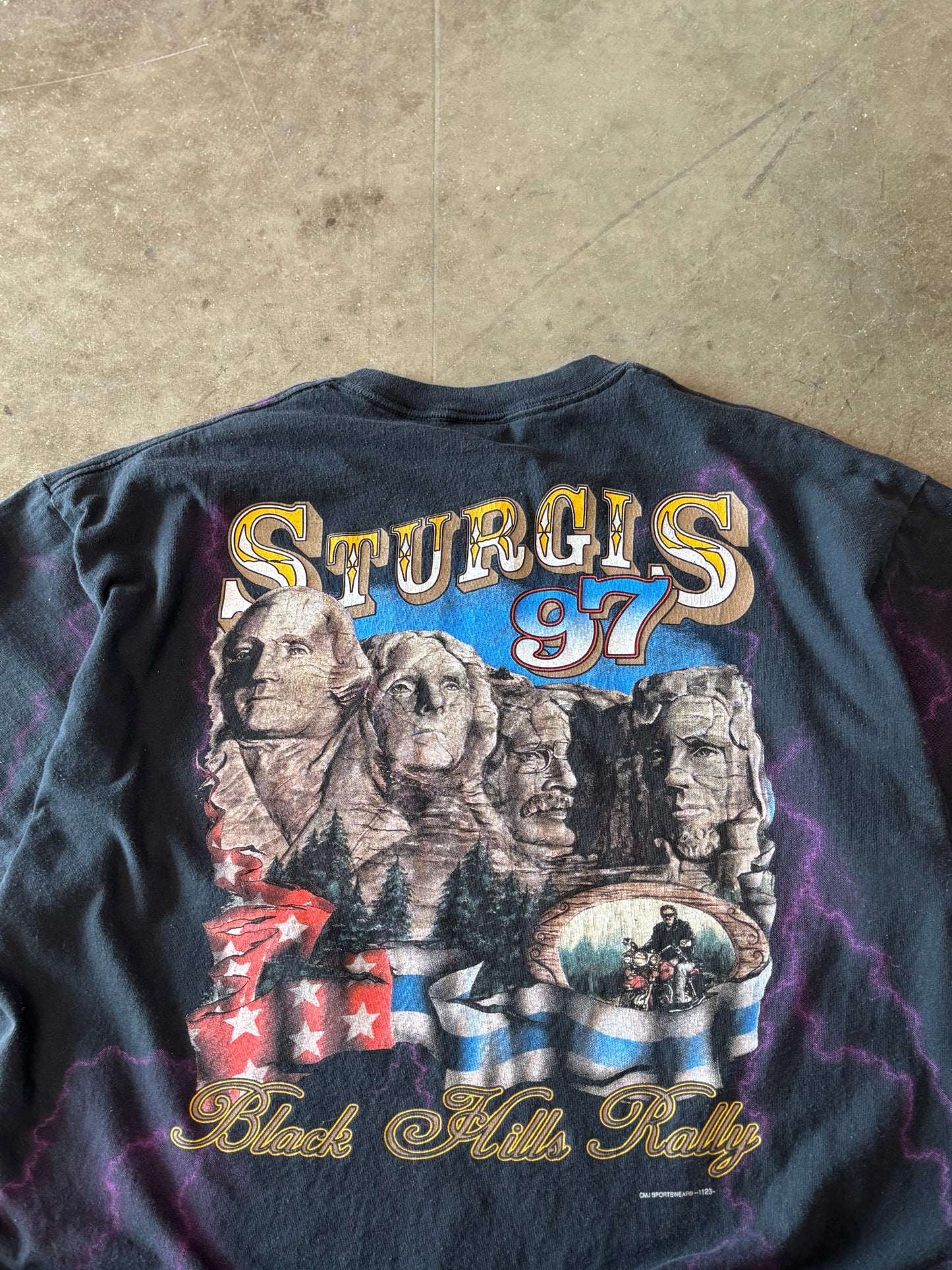Vintage Sturgis Wizard lighting shirt size XL
