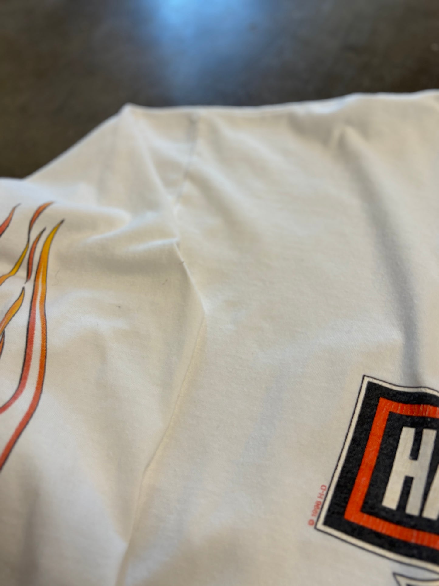 Vintage Harley Davidson String flame long sleeve size xxl