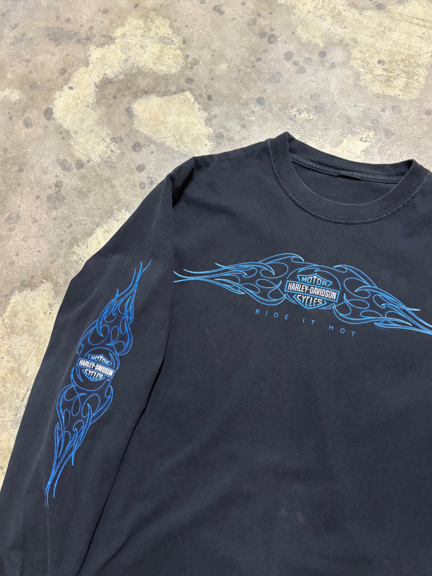 Vintage Harley Davidson Ride It Hot longsleeve shirt