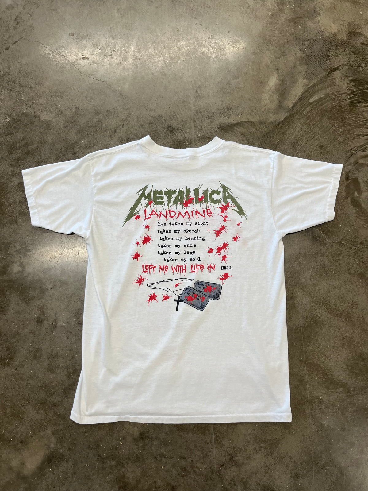 Vintage Metallica One Pushead shirt size extra large