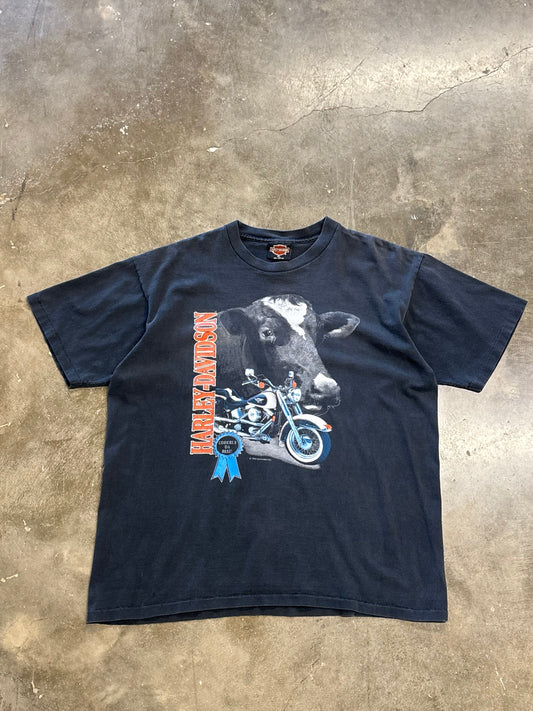 Vintage Harley Davidson Udderly Da Best cow shirt size extra large