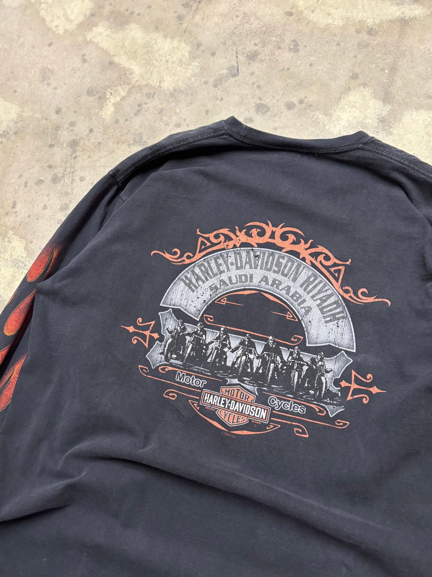Harley Davidson Script Inferno size extra large long sleeve shirt