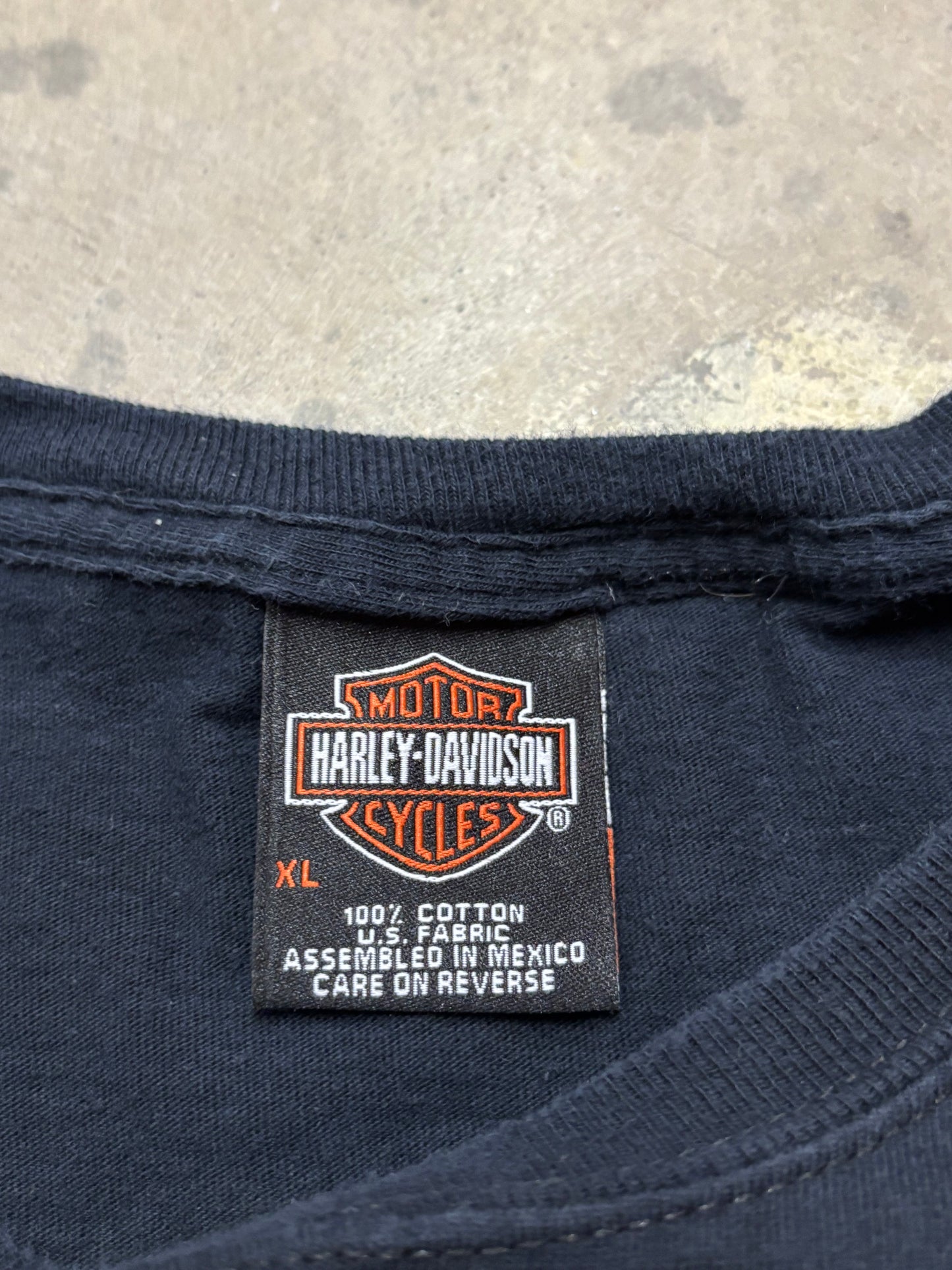 Vintage Harley Davidson Green Flame shirt size extra large long sleeve