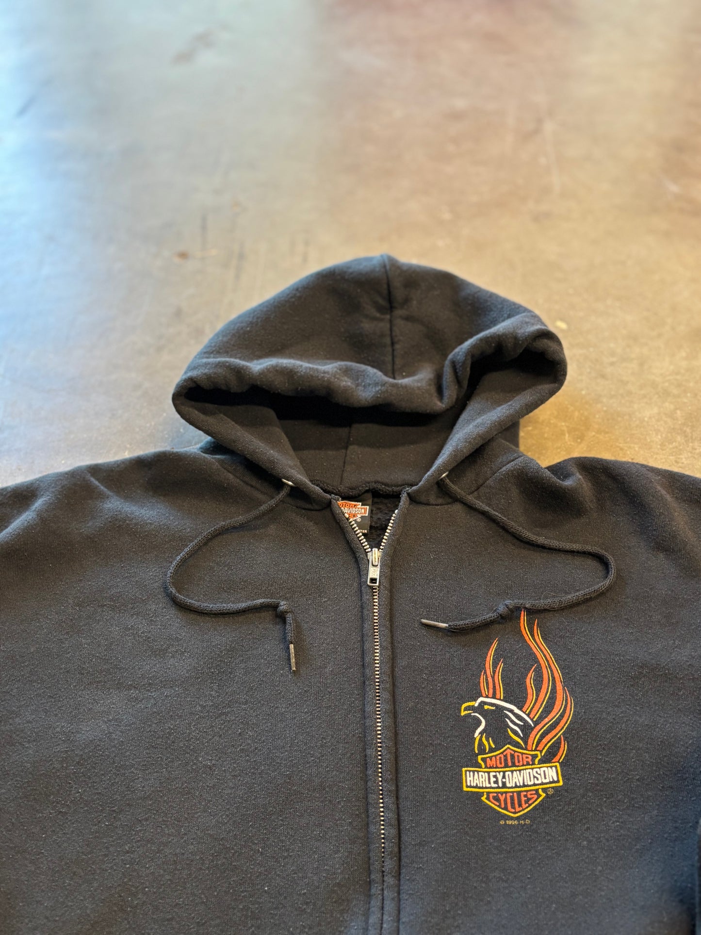 Vintage Harley Davidson Zip up hoodie size large