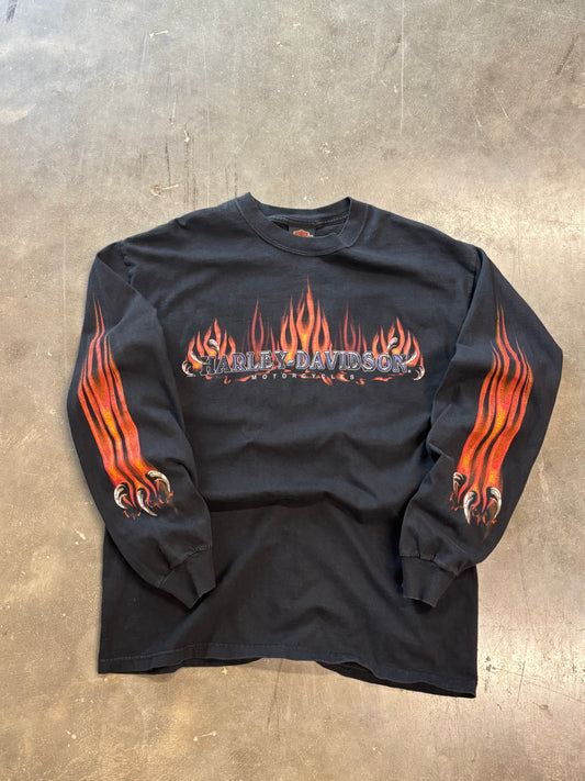 Vintage Harley Davidson Claw long sleeve size large