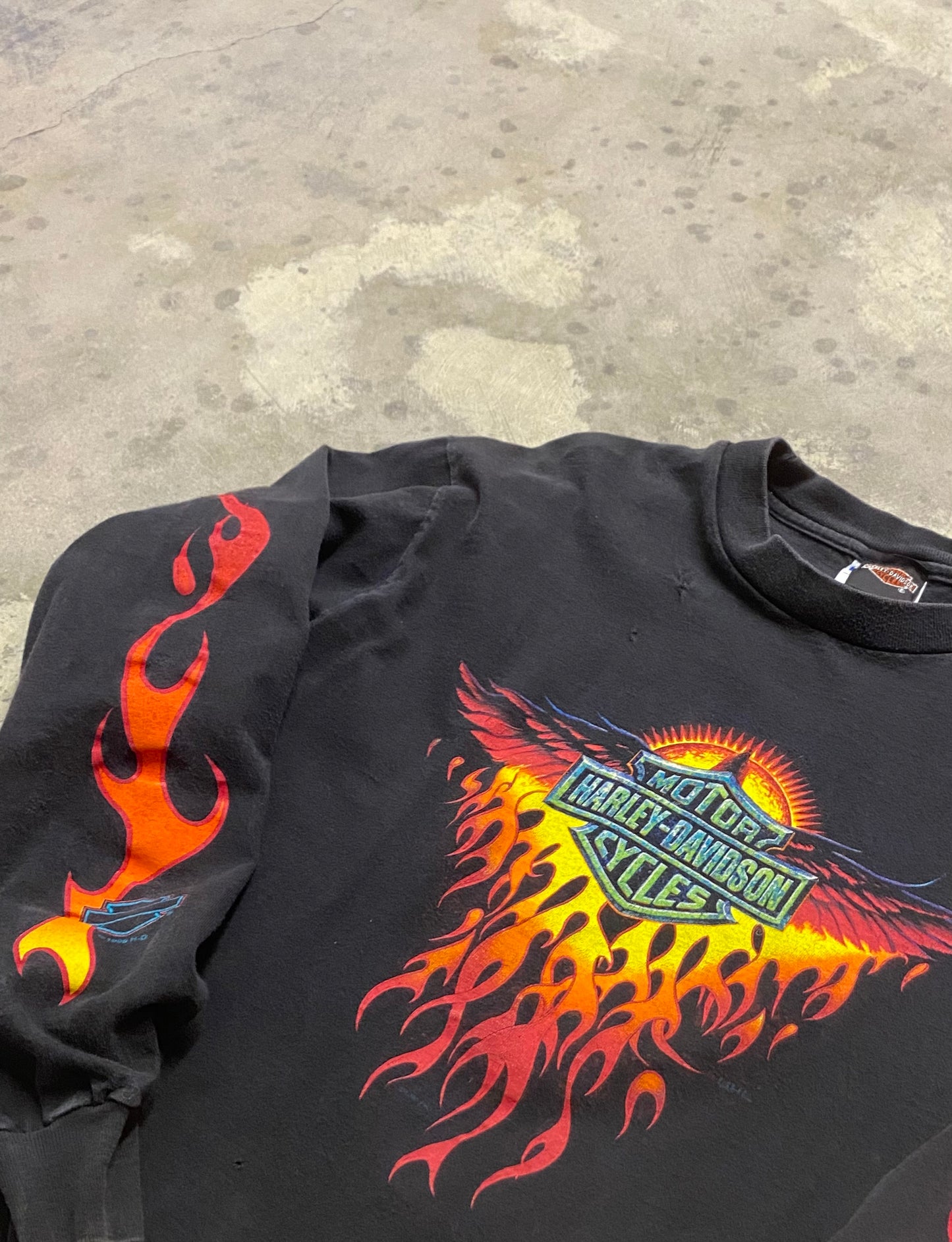 Vintage Harley Davidson the big Rey long sleeve size medium