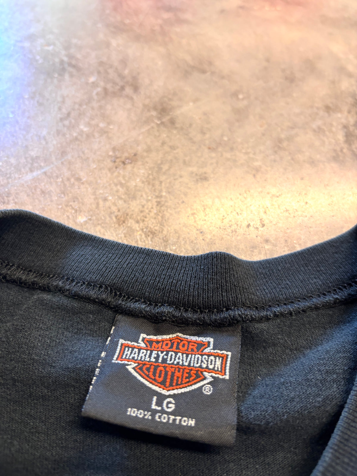 Vintage Early 90’s Harley Davidson flaming Eagle long sleeve size large