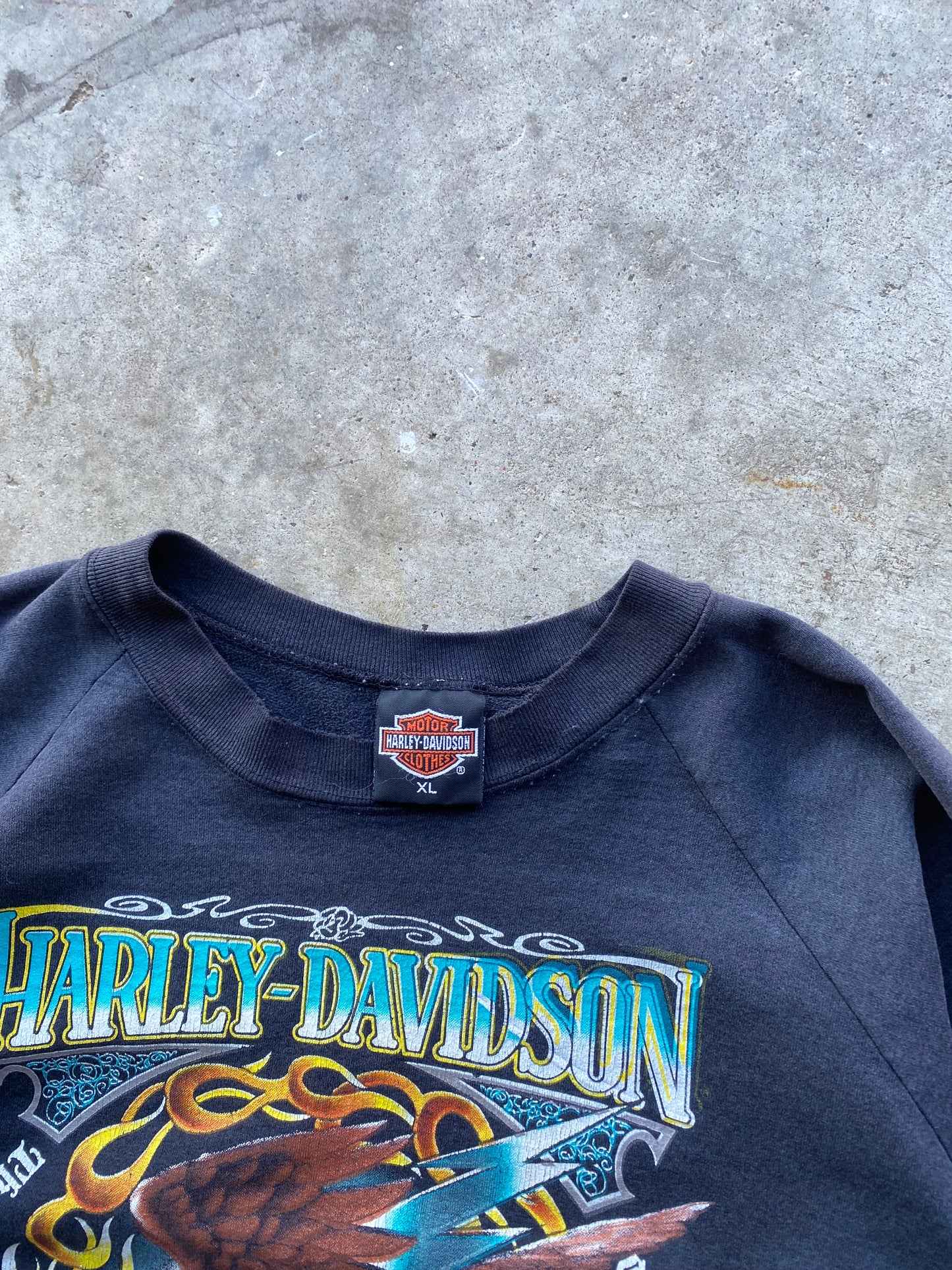 Vintage Harley Davidson The legend speaks in thunder sweatshirt size extra large