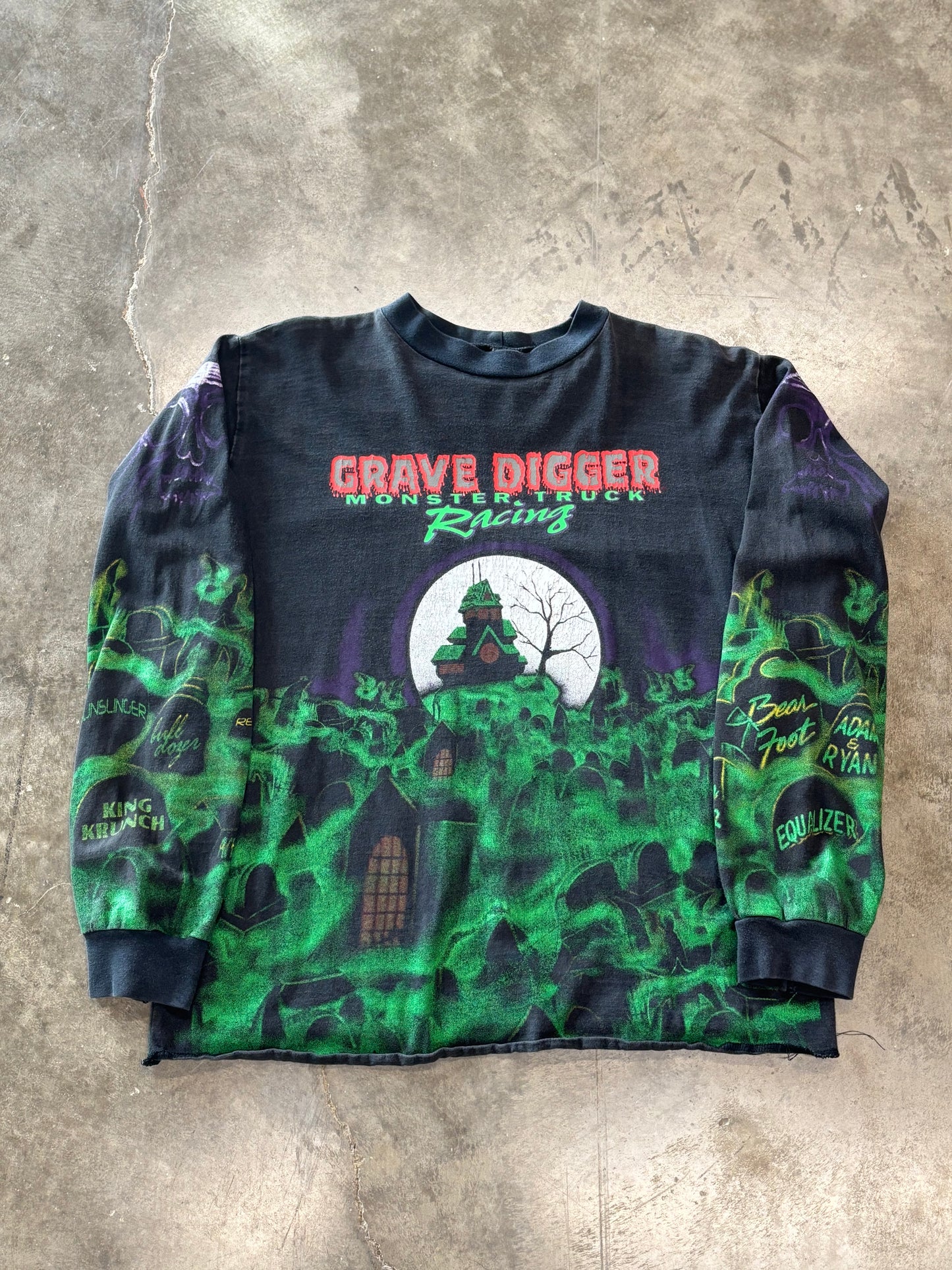 Vintage Gravedigger long sleeve size medium