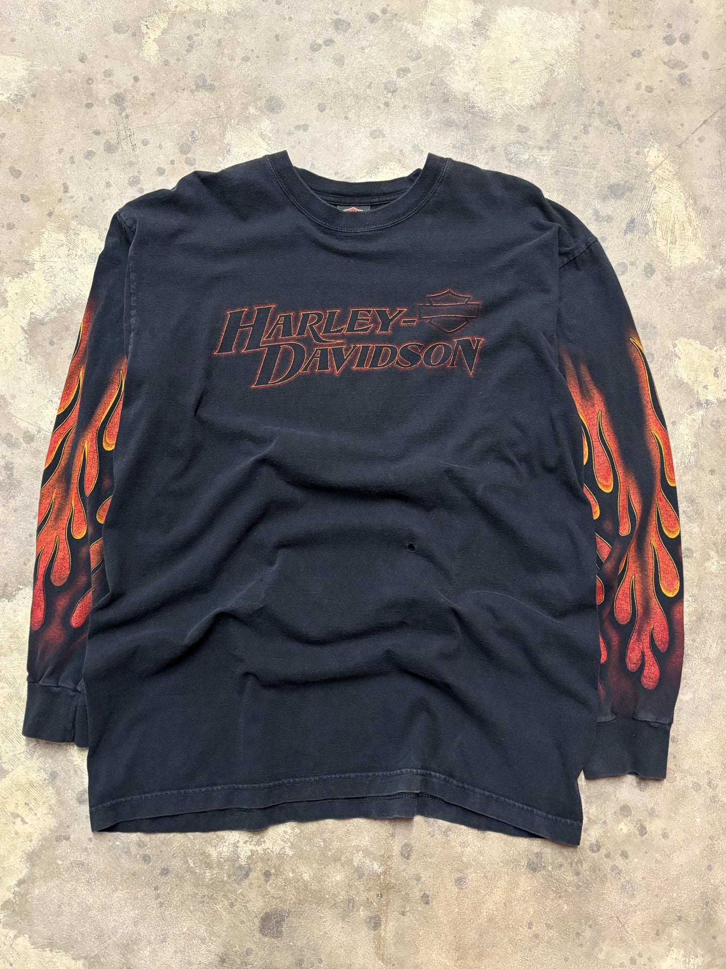 Harley Davidson Script Inferno size extra large long sleeve shirt