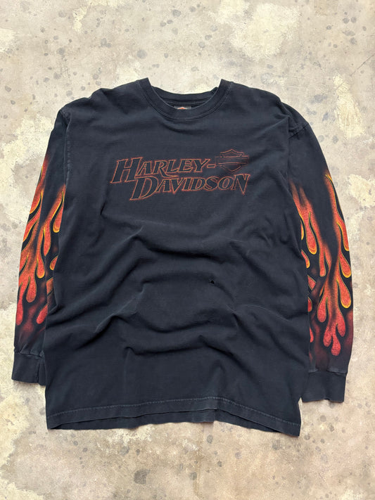 Harley Davidson Script Inferno size extra large long sleeve shirt