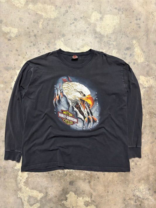 Vintage Harley Davidson Eagle Rip long sleeve shirt size XXXL