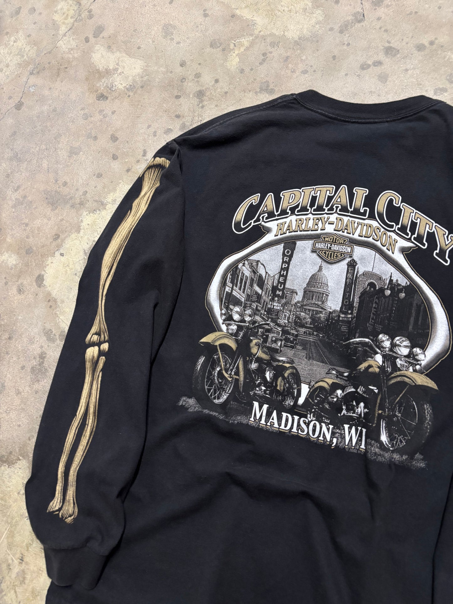 Harley Davidson what the skelly long sleeve size extra large shirt