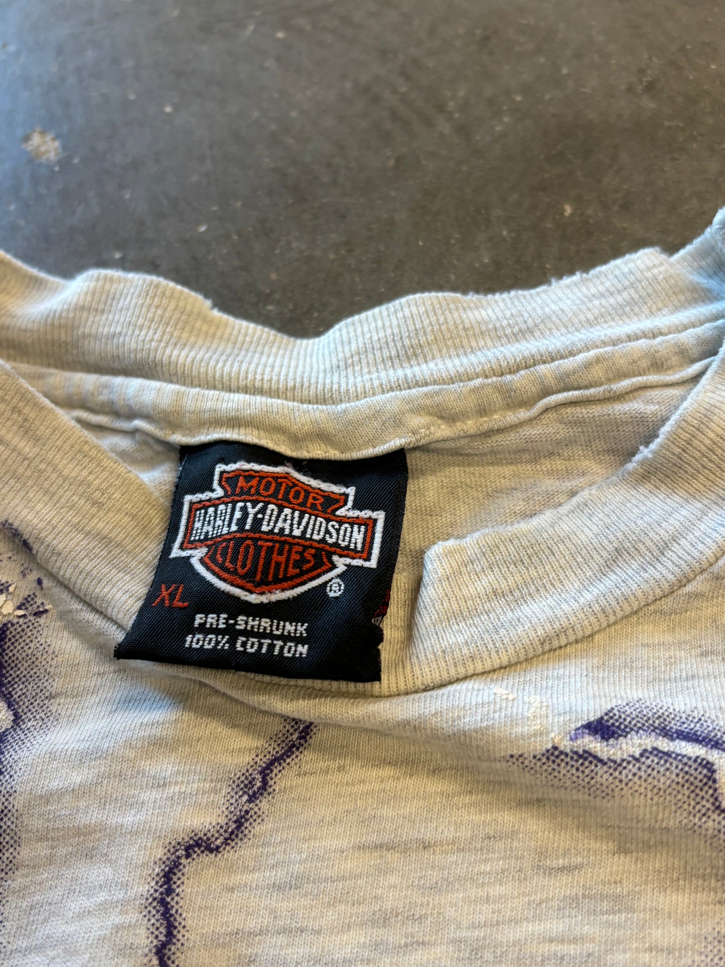 Vintage Harley Davidson Grey Lightning shirt size xl