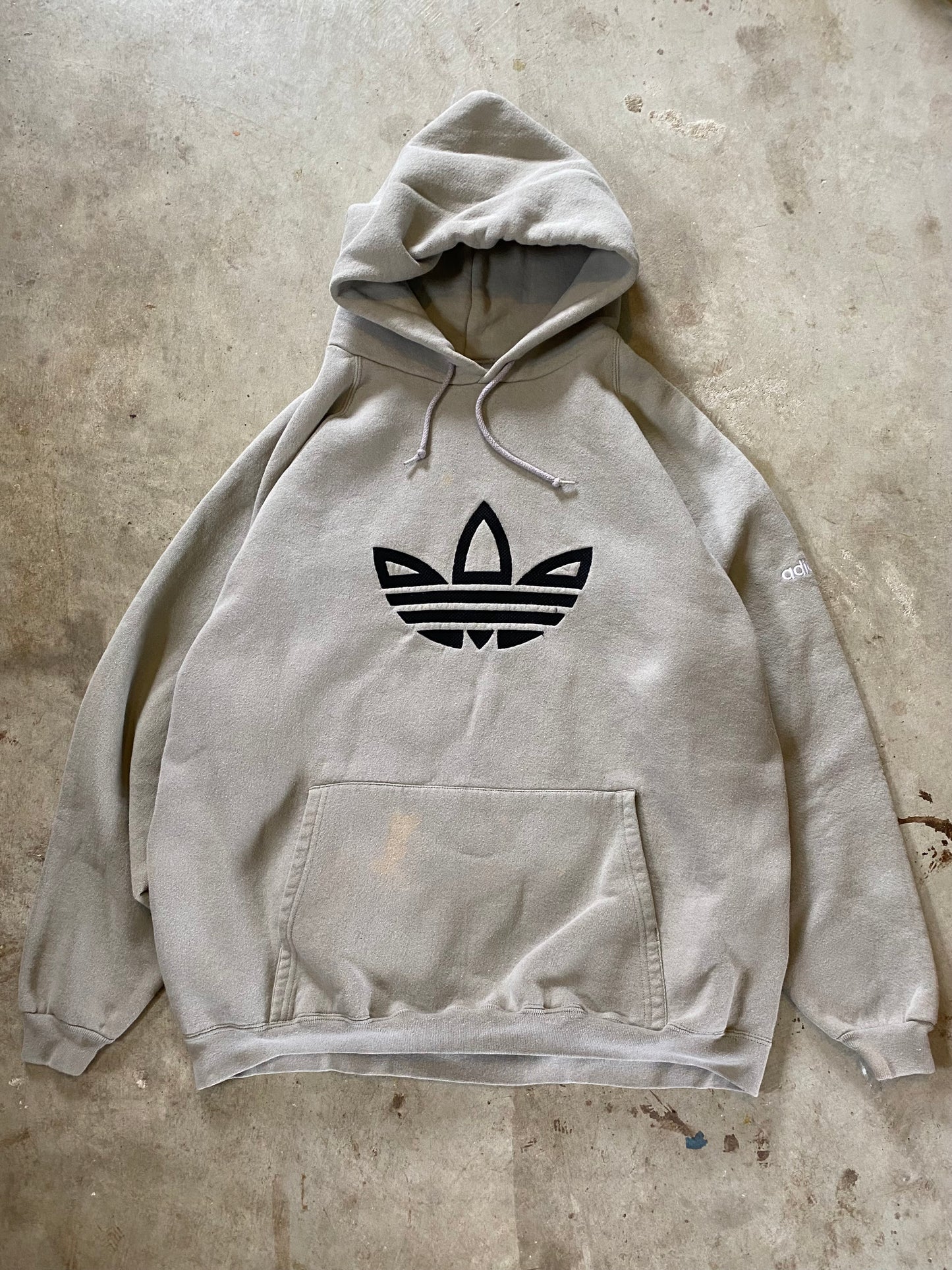 Vintage Adidas Trefoil Earth Tone Hoodie Size XL