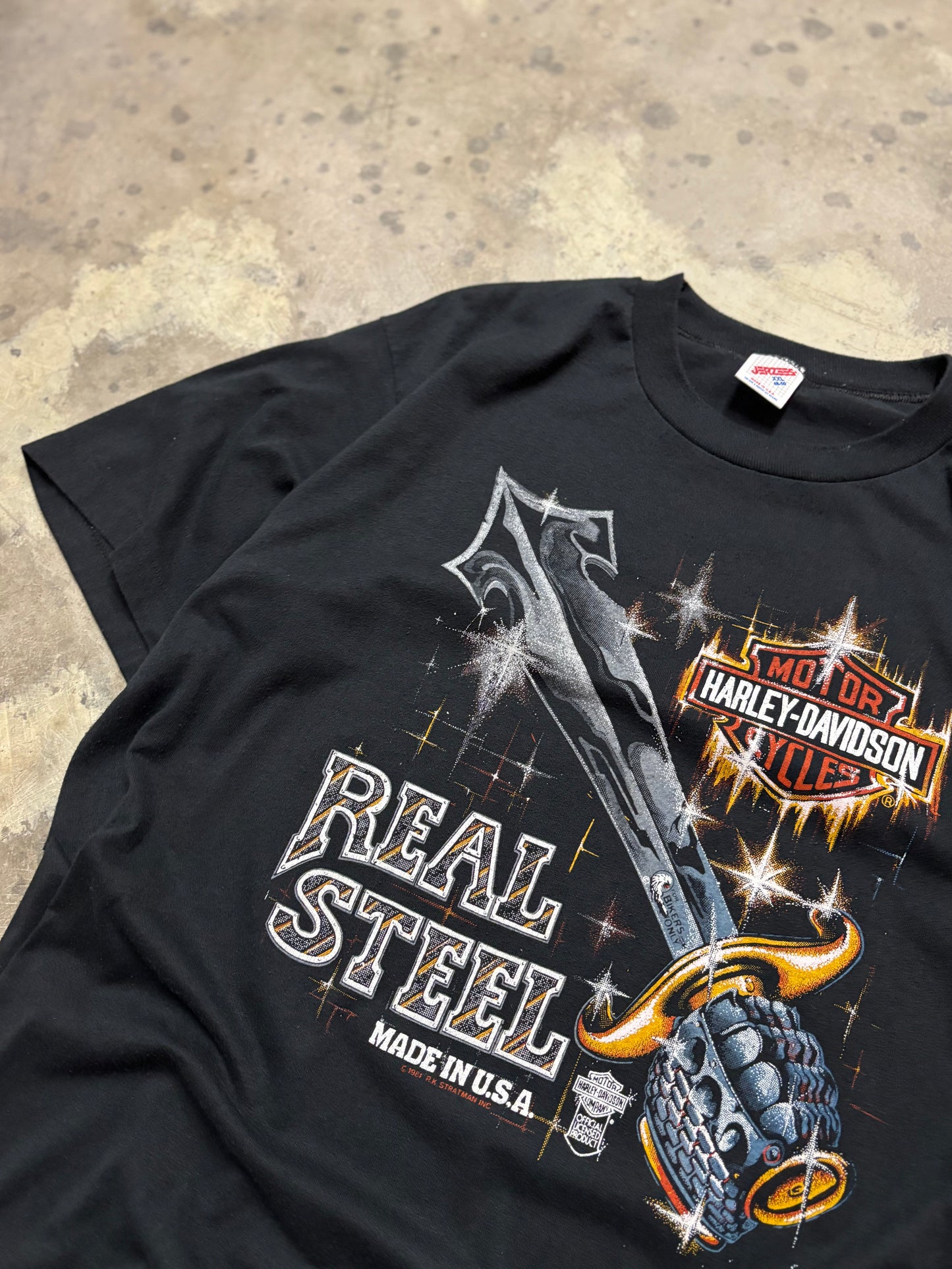 Vintage Harley Davidson Real Steel shirt size XXL
