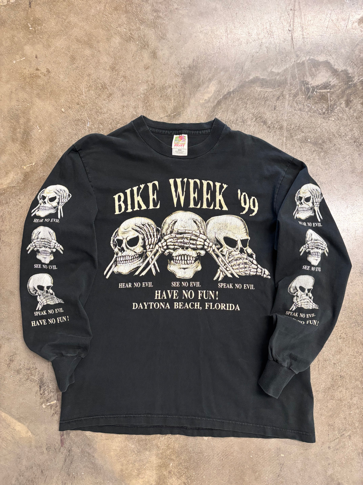 Vintage Bike week skull shirt size large
