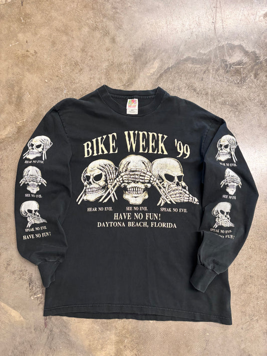 Vintage Bike week skull shirt size large