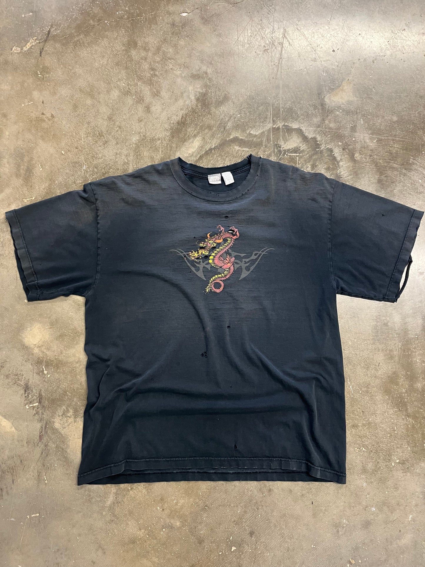 Vintage Thrashed Dragon Utility shirt size xl
