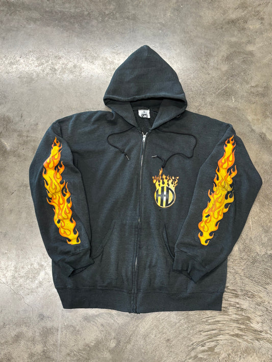 Vintage Harley Davidson Inferno Flame hoodie size xxl