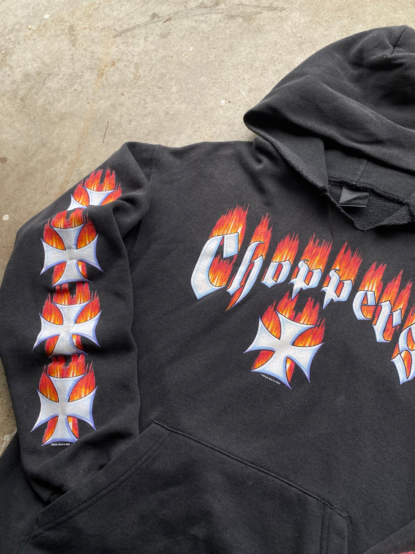 Vintage Choppers Sleeve Hit hoodie size medium