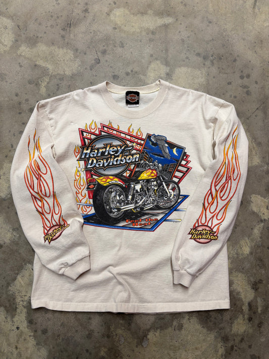 Vintage Harley Davidson Feel the heat long sleeve size large