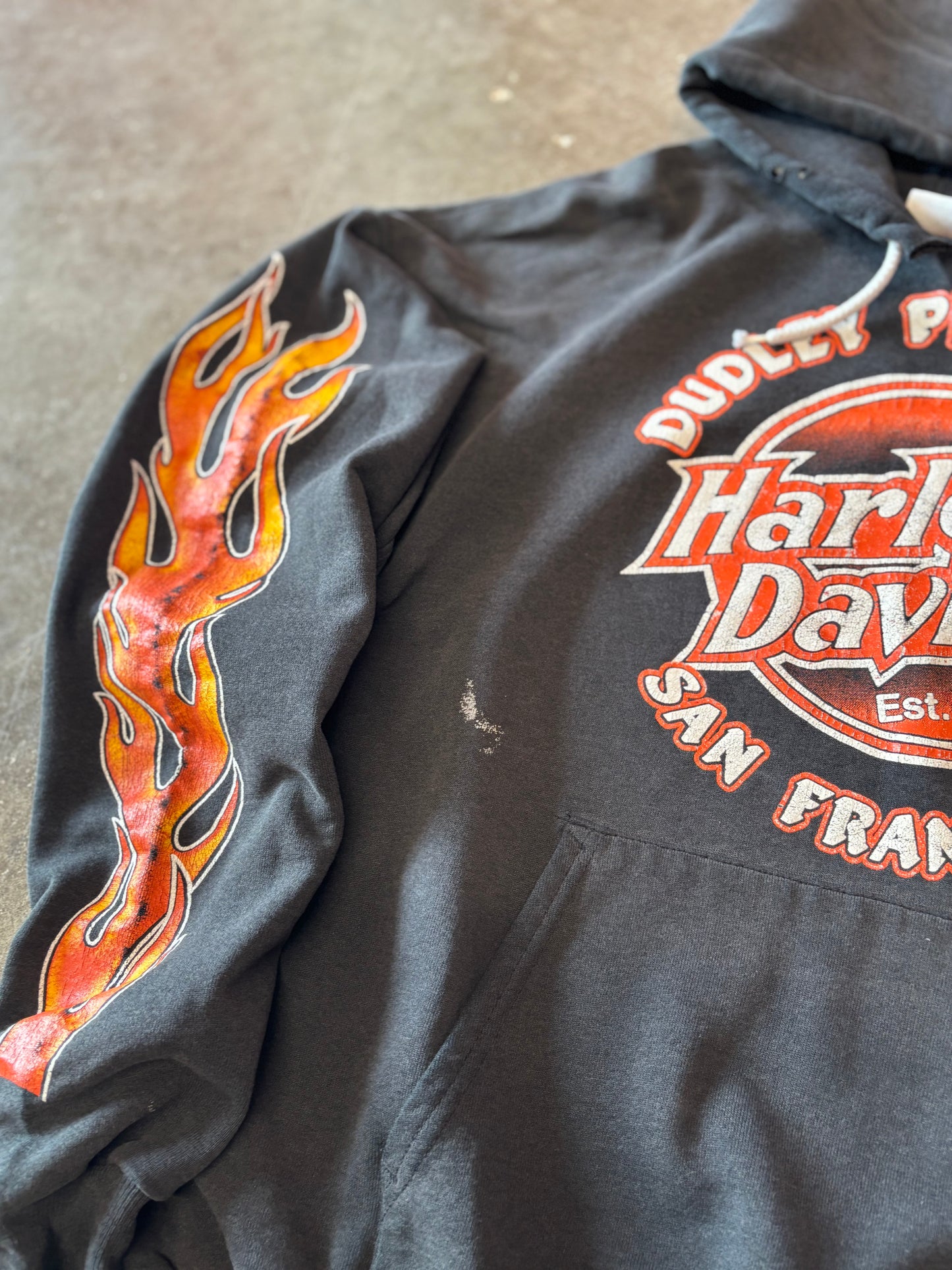 Vintage Harley Davidson Dudley Perkins Hoodie size extra large