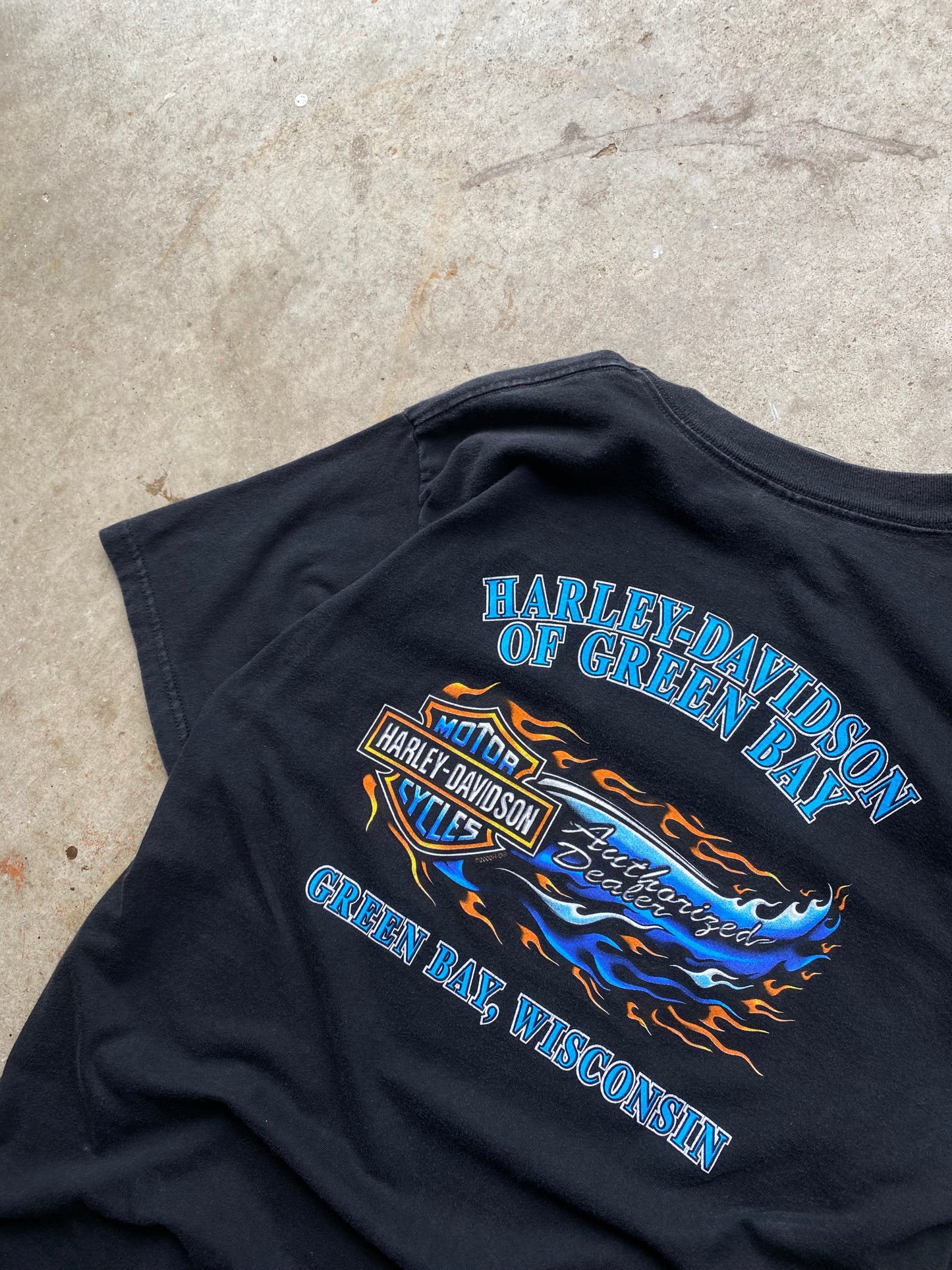 Vintage Harley Davidson Lightning Eagle shirt size large