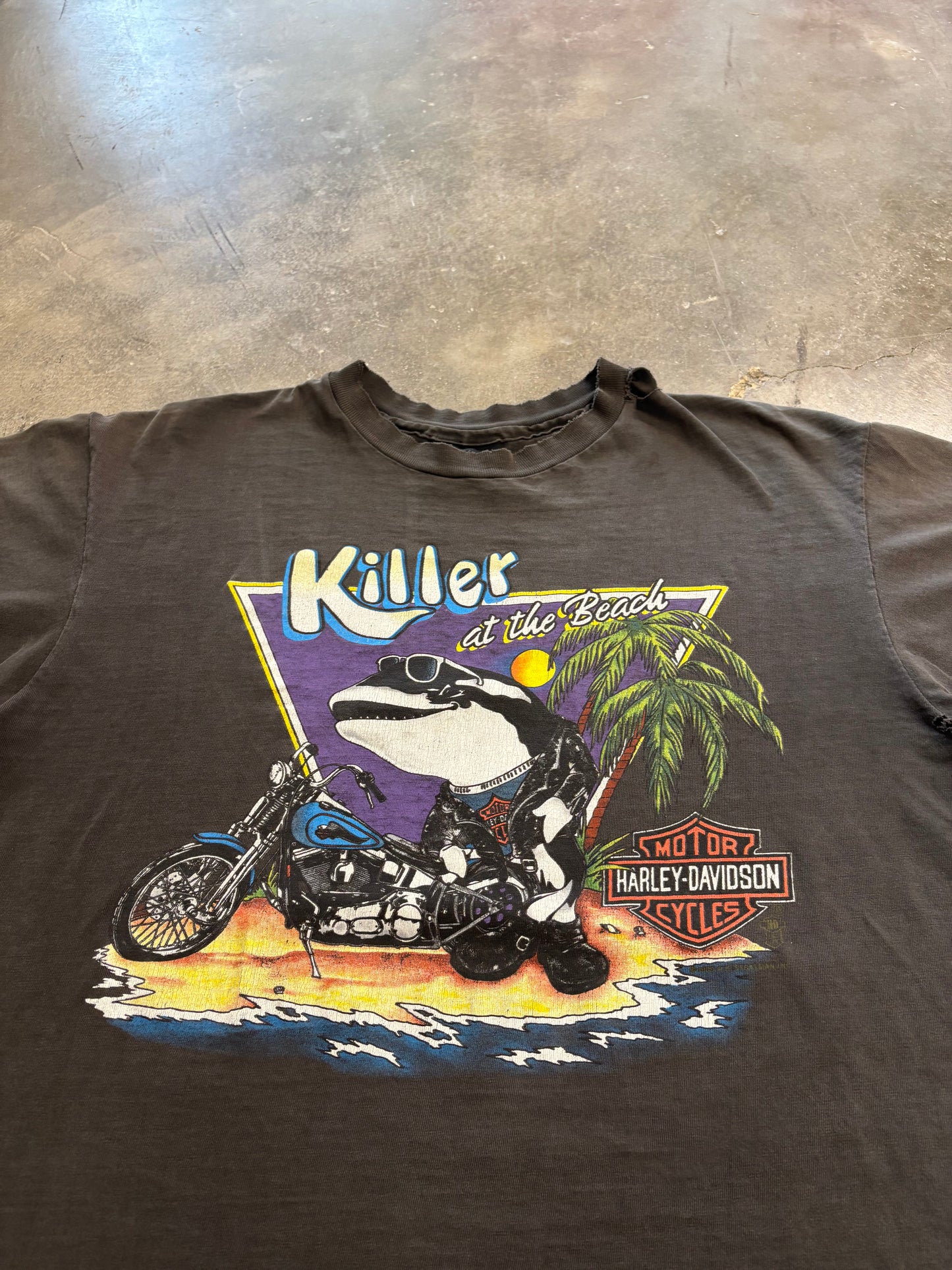 Vintage Harley Davidson Killer at The Beach shirt size XL