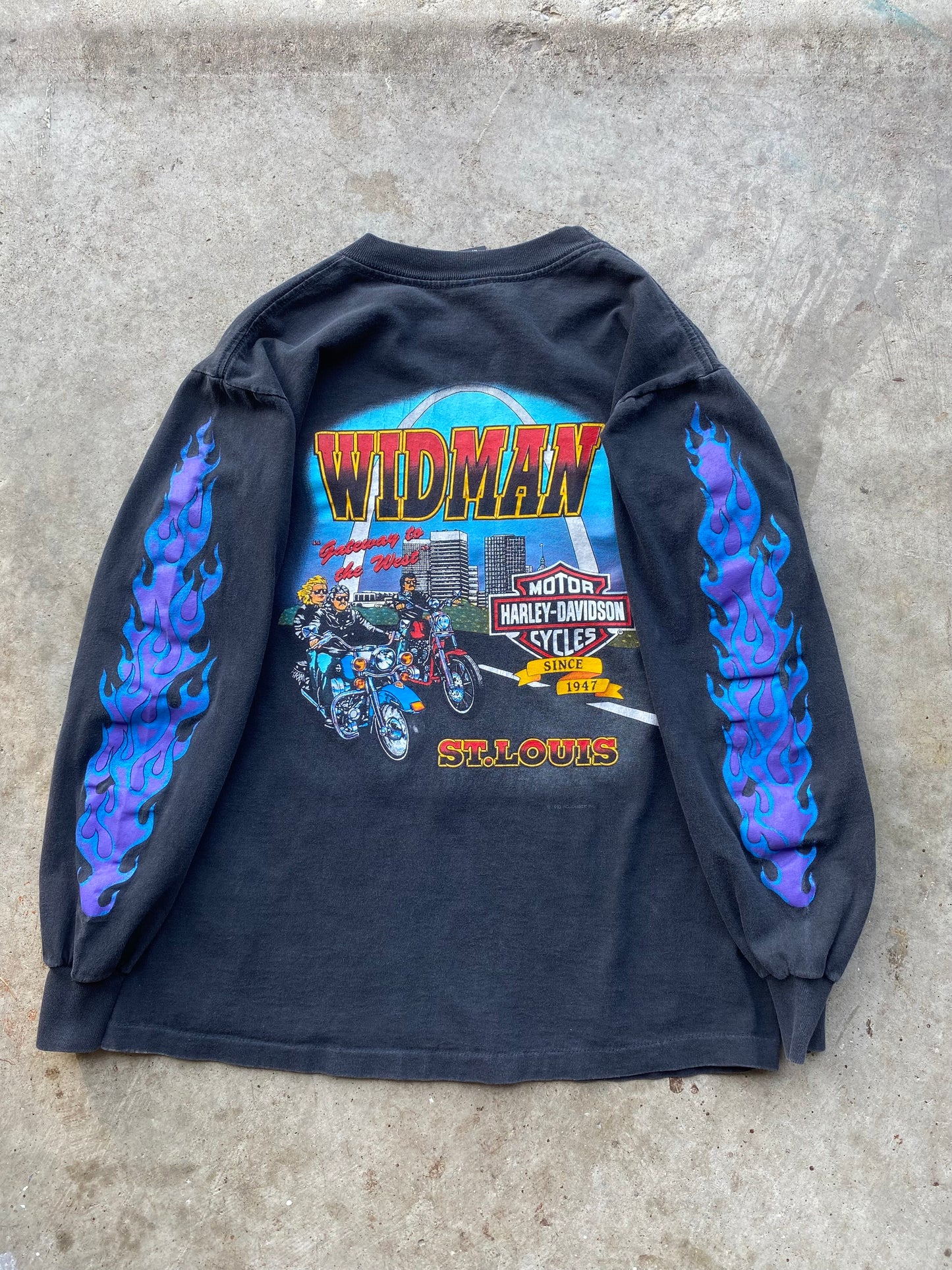 Vintage Harley Davidson Chrome sweet chrome long sleeve shirt size medium
