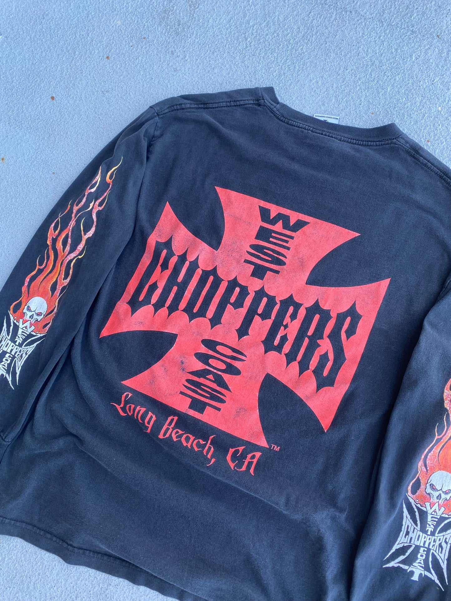 Vintage West Coast Choppers Flame Long Sleeve Size Large