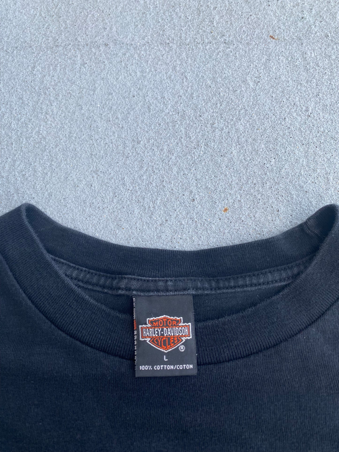 Vintage Harley Davidson Pocket Flame Long sleeve size large