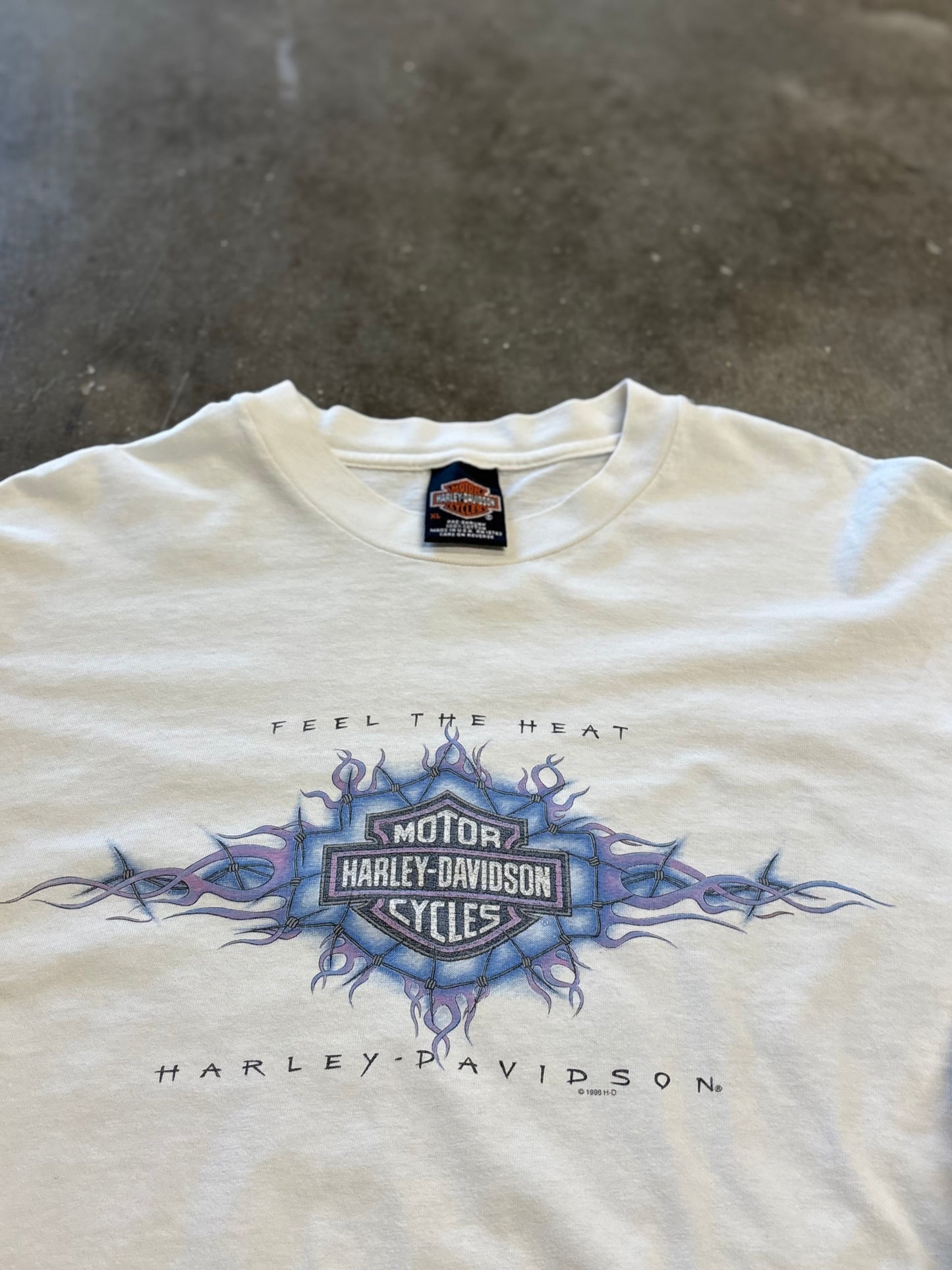 Vintage Harley Davidson Feel the heat long sleeve size xl