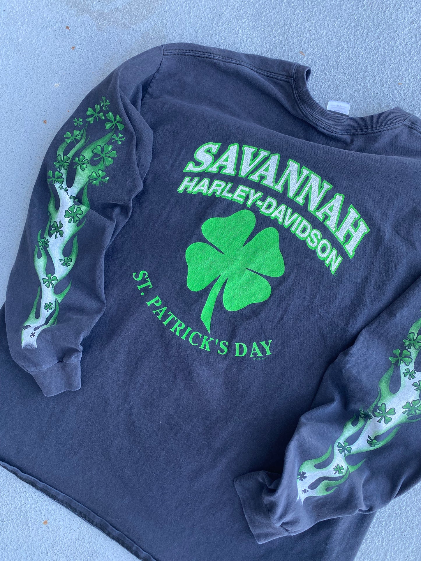 Harley Davidson shamrock long sleeve shirt size XXL