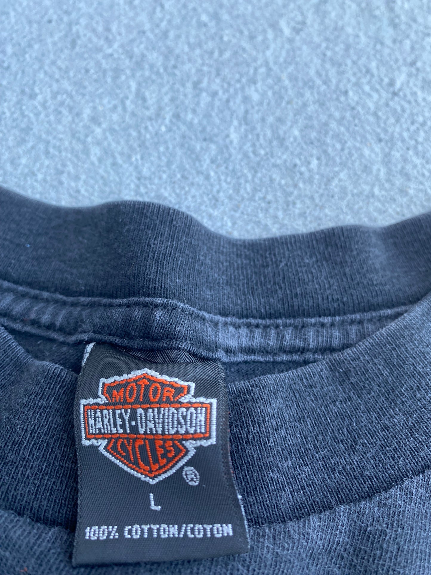 Vintage 90’s Harley Davidson Flaming Eagle long sleeve size large