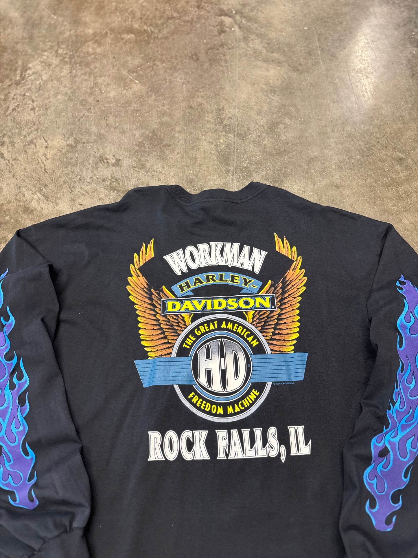 Vintage Harley Davidson Chrome sweet chrome long sleeve size xxl