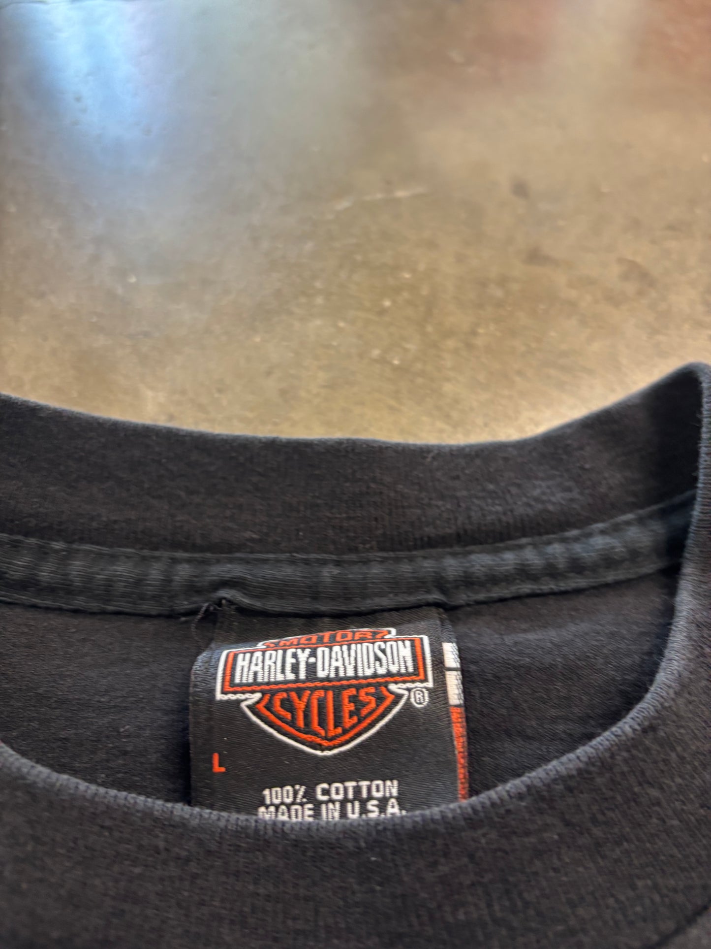 Vintage Harley Davidson lightning long sleeve size large