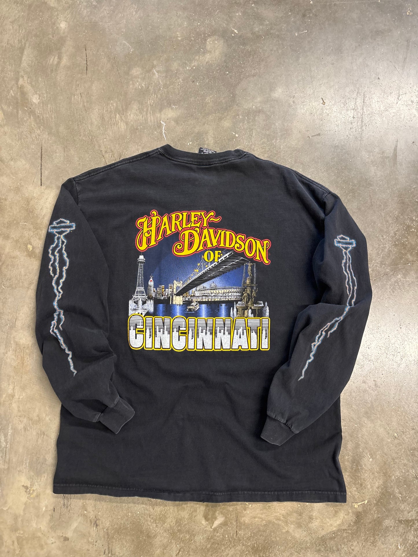 Vintage Harley Davidson Make some noise lighting shirt size xl