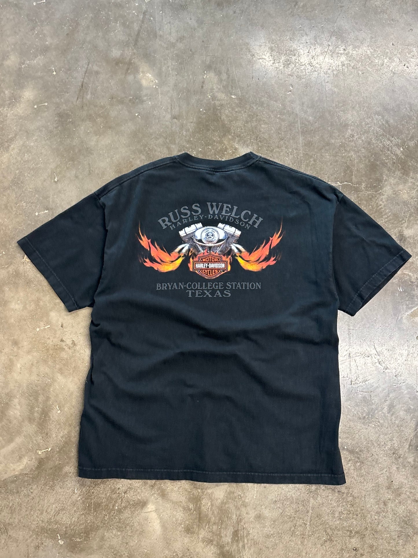 Vintage 2000’s Sparkle Shield Harley Davidson shirt size xl