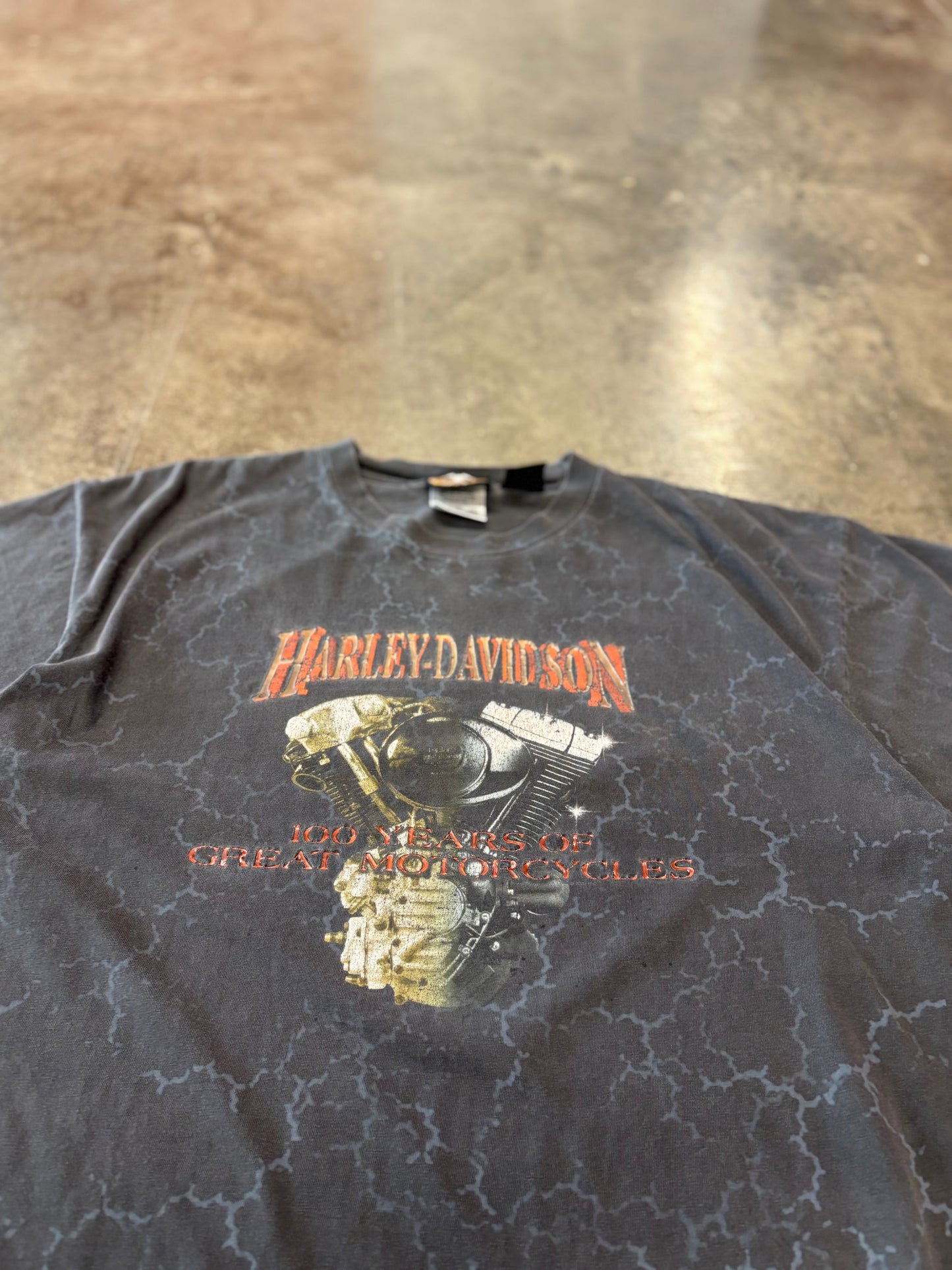 Vintage Harley Davidson Lightning print size xl