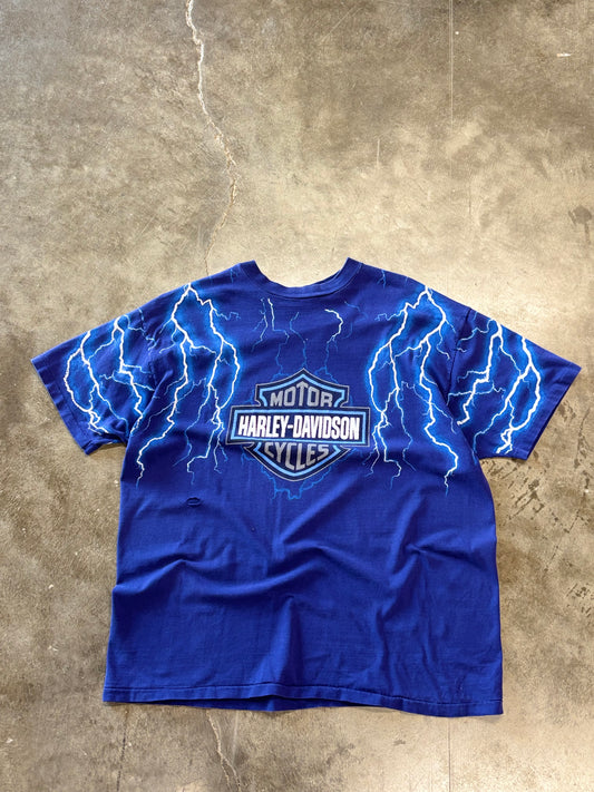 Vintage Harley Davidson purple Lightning shirt size xl