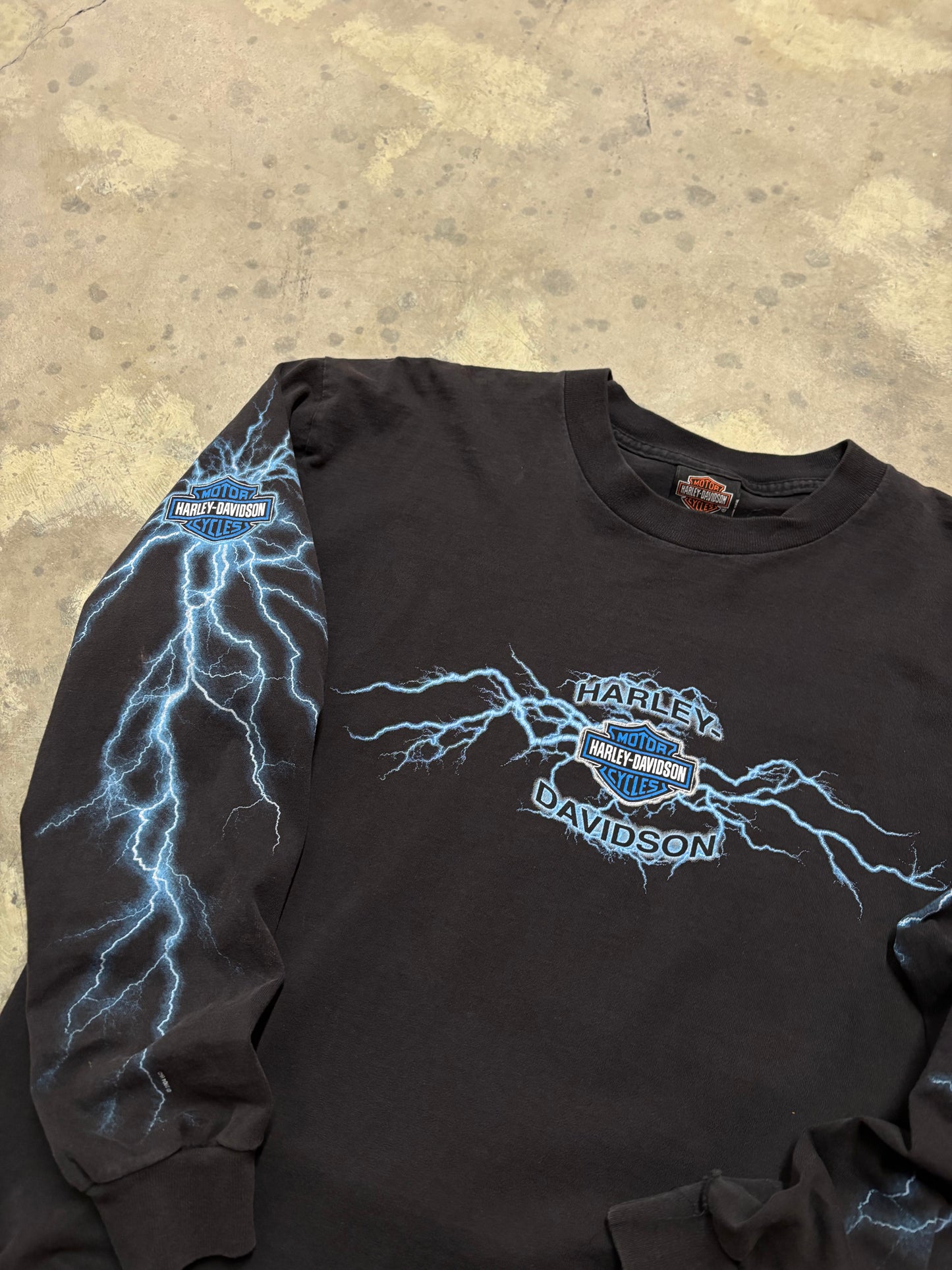 Vintage Harley Davidson Lightning long sleeve size large