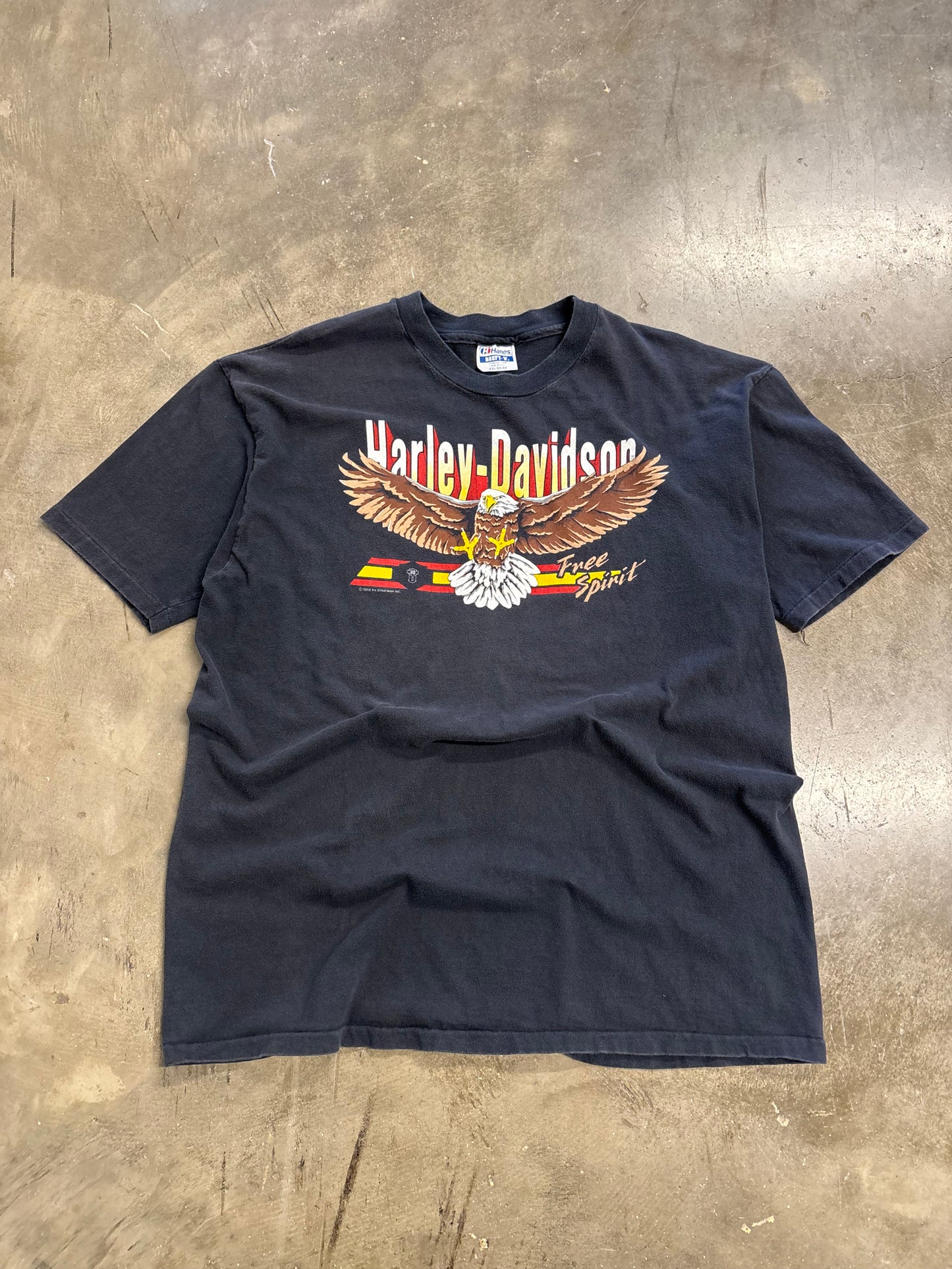 Vintage 80’s Soaring Eagle Harley Davidson shirt size XXL