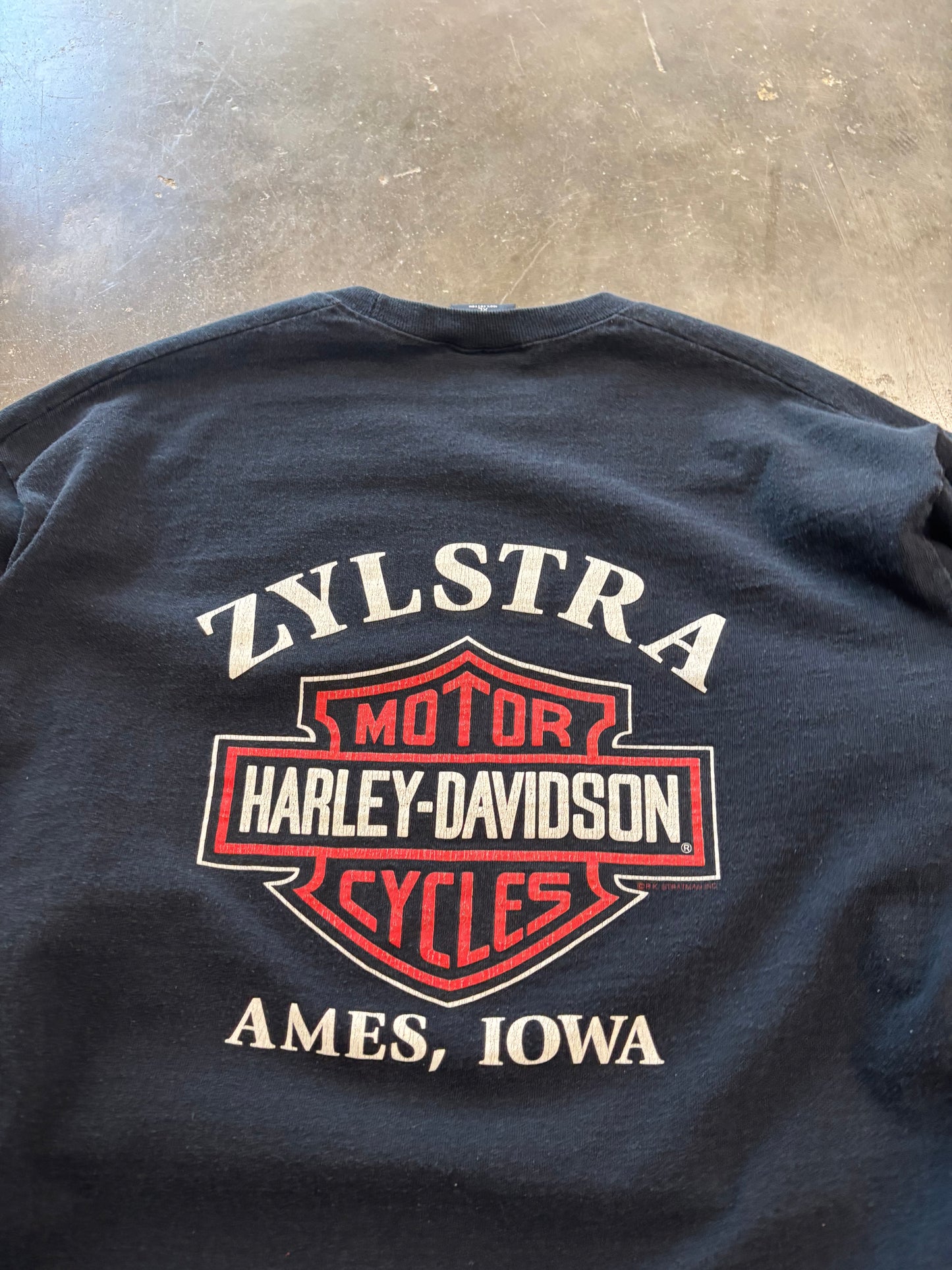 Vintage Harley Davidson Santa long sleeve size xl