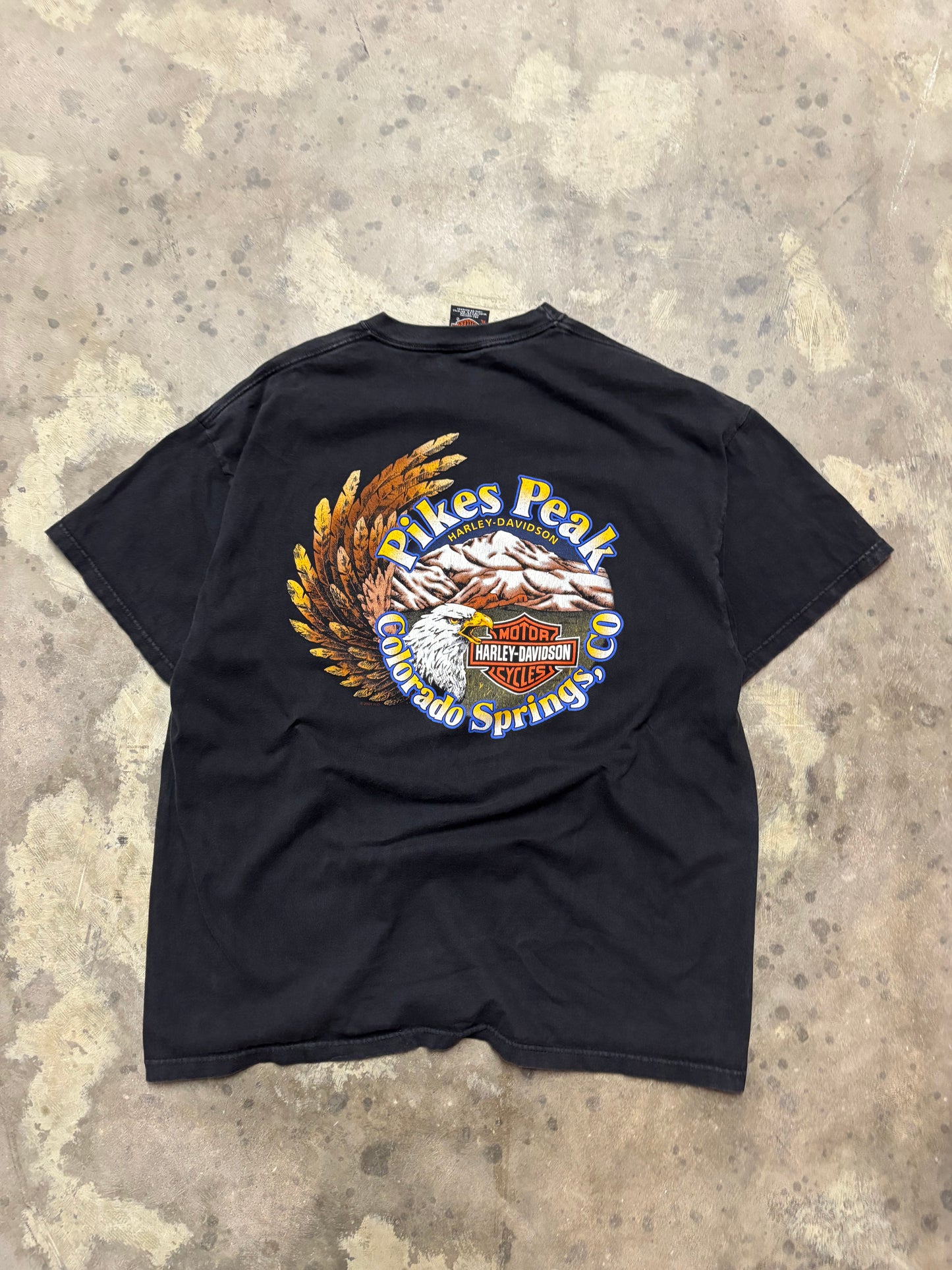 Vintage Harley Davidson lightning explosion shirt size XL