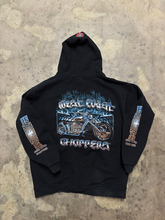 Vintage West Coast Choppers Chrome hoodie size XL