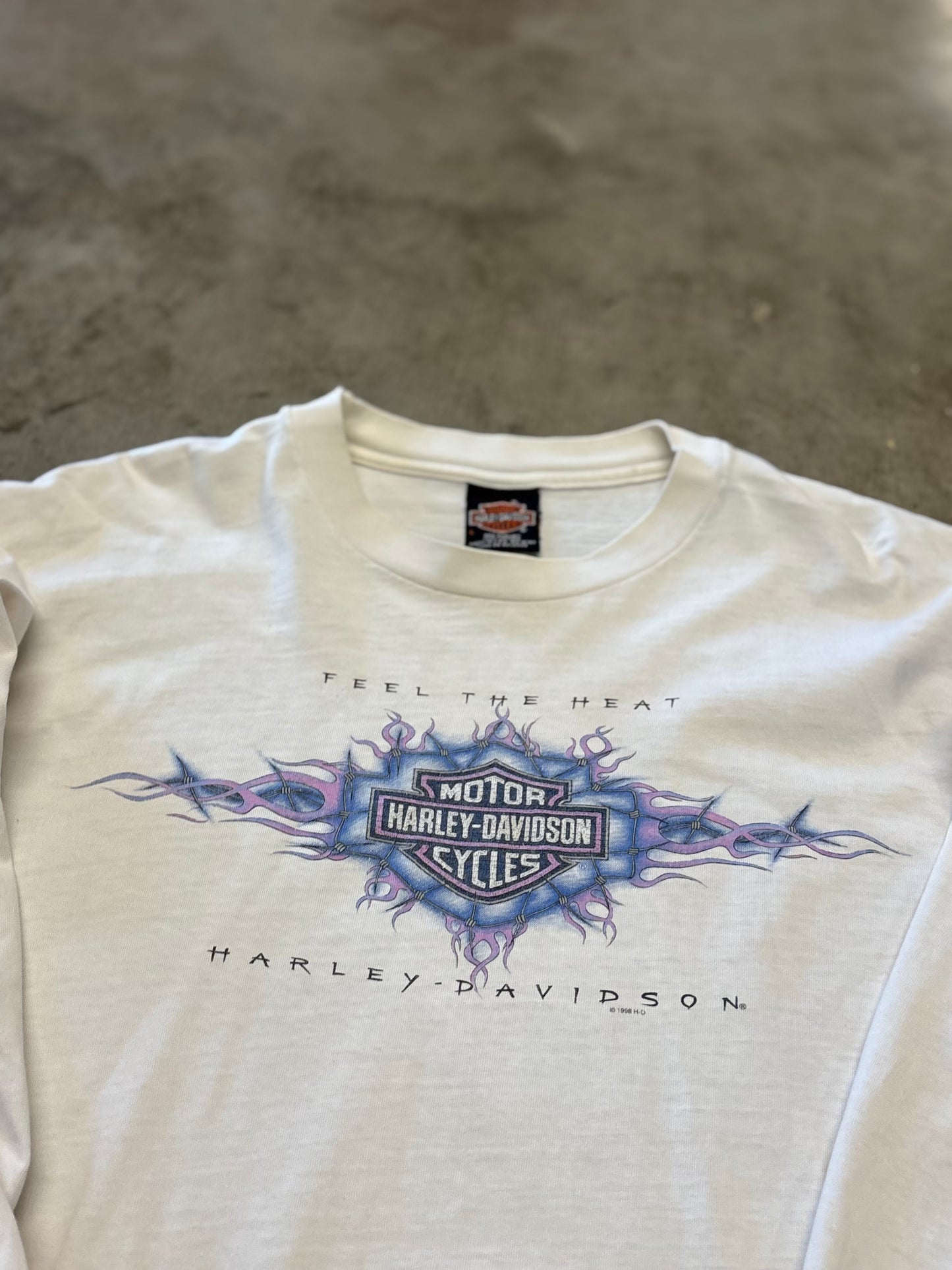 Vintage Harley Davidson Feel the heat long sleeve size large