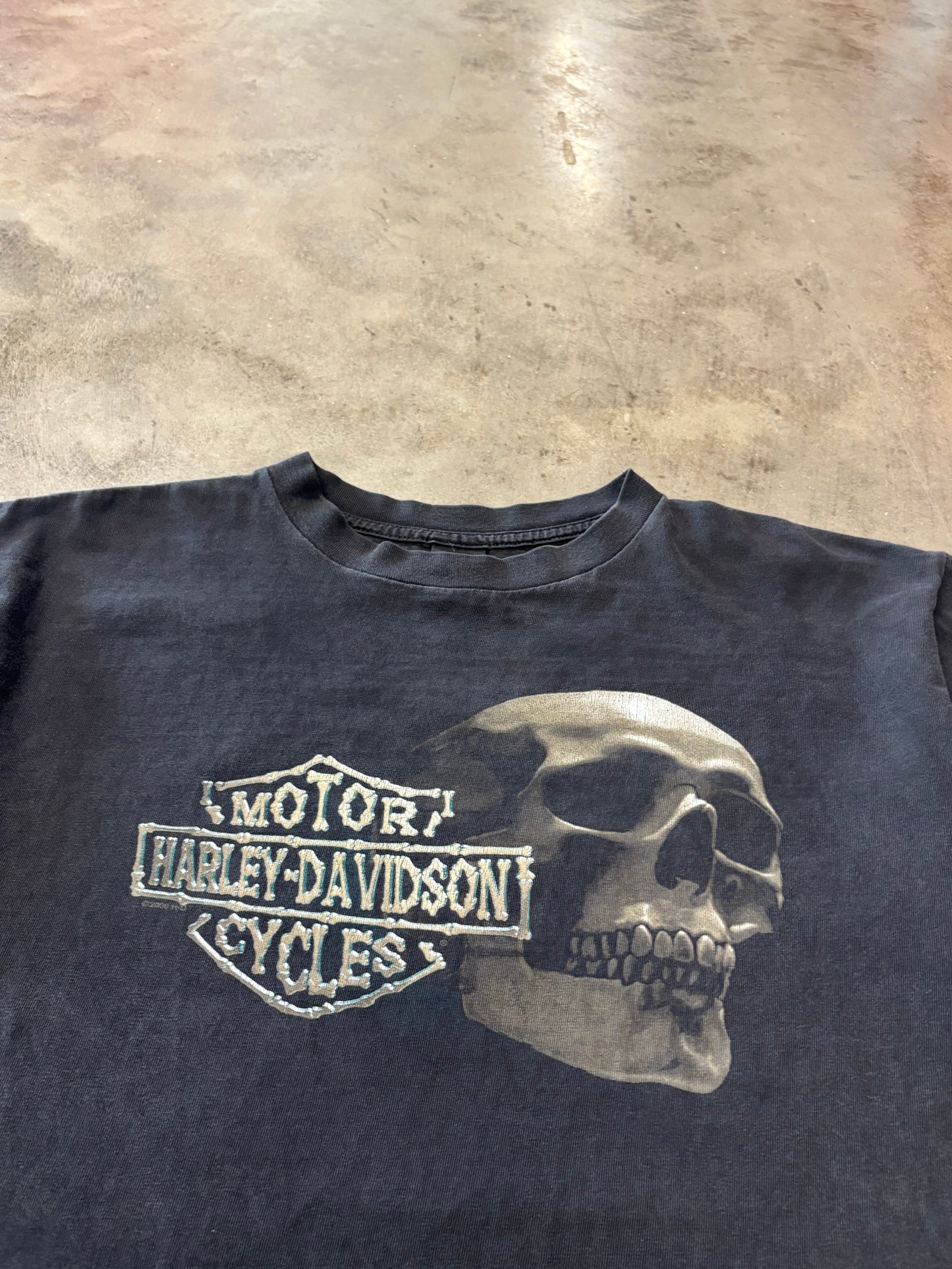 Vintage Harley Davidson 3D Skull shirt size XL