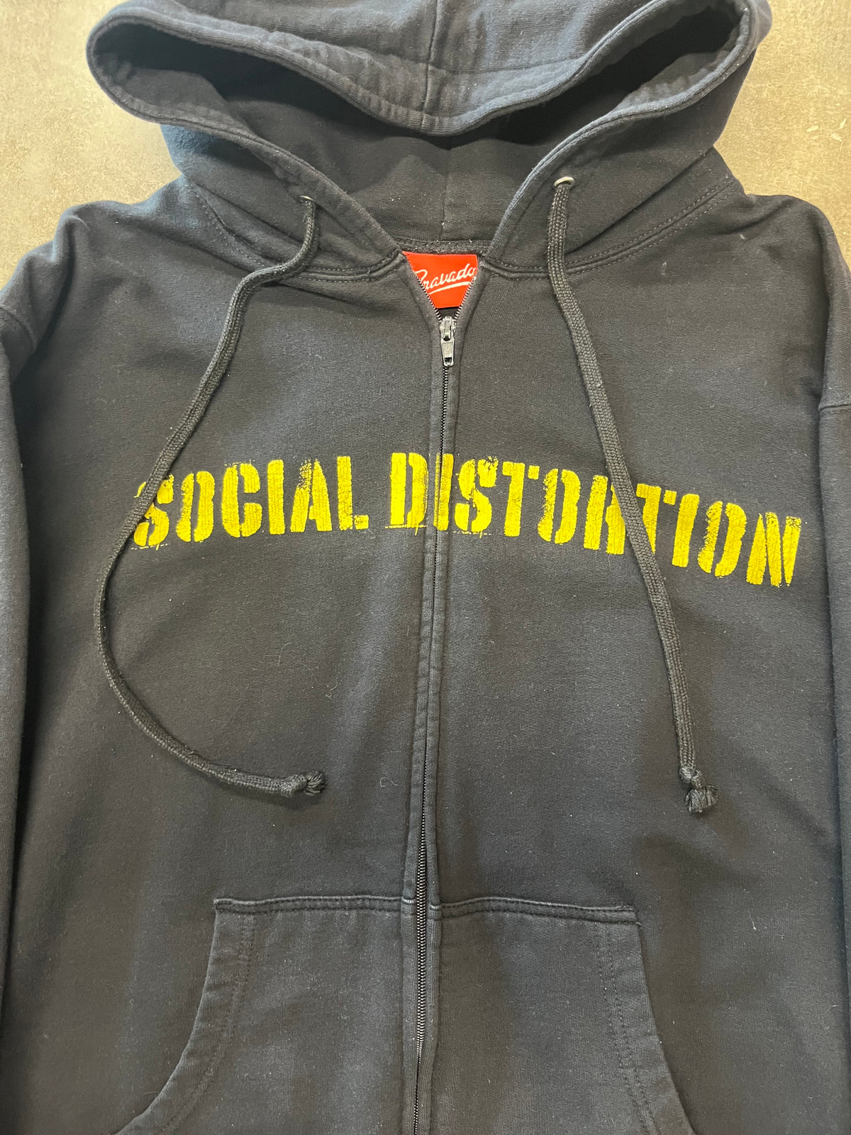 Social Distortion zip up hoodie size extra large