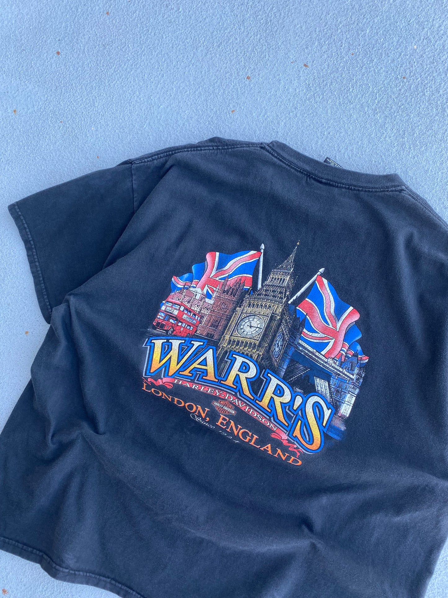 Vintage Harley Davidson Flaming Eagle shirt size XXL